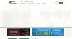 Desktop Screenshot of meadconstruction.com