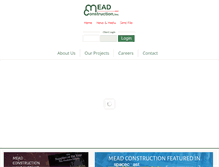 Tablet Screenshot of meadconstruction.com